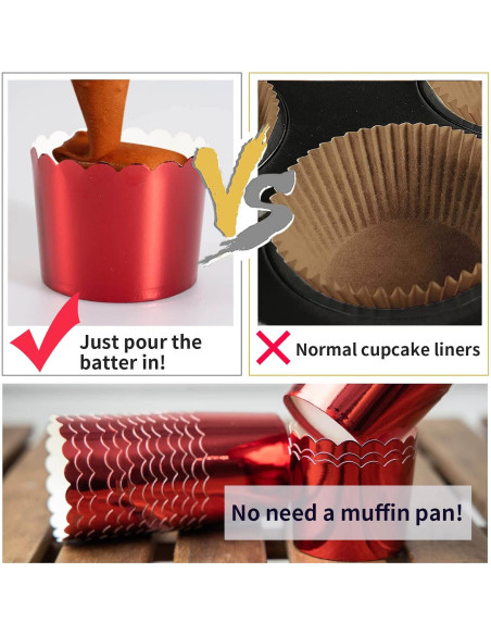 Tazas de Papel Desechables Dootafy 50 Piezas 170g Rojo