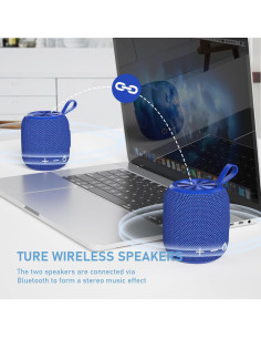 Altavoz Bluetooth Portátil FIGMASU M7 Impermeable 24H Azul 2