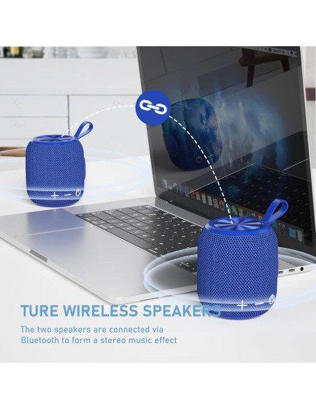 Altavoz Bluetooth Portátil FIGMASU M7 Impermeable 24H Azul