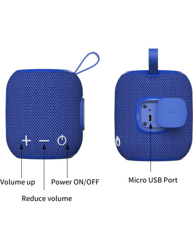 Altavoz Bluetooth Portátil FIGMASU M7 Impermeable 24H Azul