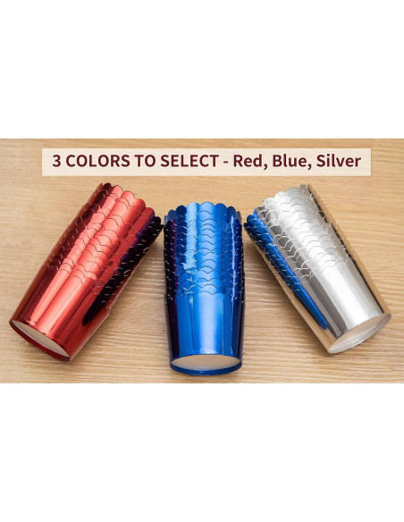 Tazas de Papel Desechables Dootafy 50 Piezas 170g Rojo