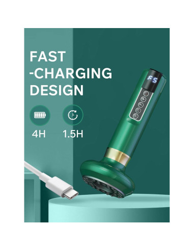 Masajeador de Ventosas Inalámbrico Cilotus A-12 12 Niveles