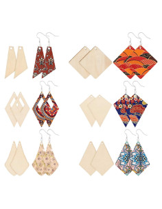 Plantillas de Pendientes de Madera PH PandaHall - 60 Piezas DIY