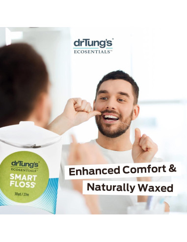 Hilo Dental Inteligente DrTung 27.43m Sabor Cardamomo Paquete 3