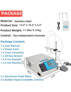 Máquina de Llenado de Líquidos Takywep 3,99 L Doble Boquilla 2