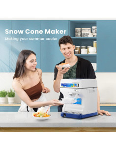 VIVOHOME Máquina de Hielo Trituradora 120,2 kg/h Azul 2