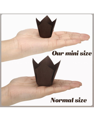 Forros para Cupcakes Funtery 600 Pcs Tulipán Papel Desechable