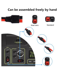 Cable Adaptador SinLoon 14AWG DC 8mm a 45A 13cm 2PCS 2