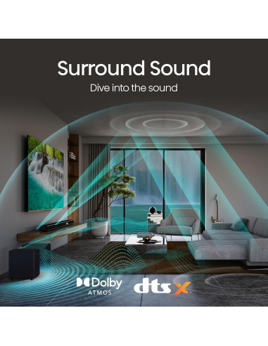 Barra de Sonido Hisense AX3125H 3.1.2Ch 440W Dolby Atmos