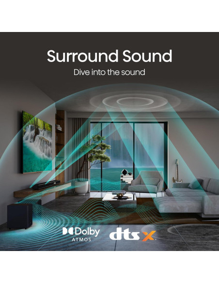 Barra de Sonido Hisense AX3125H 3.1.2Ch 440W Dolby Atmos