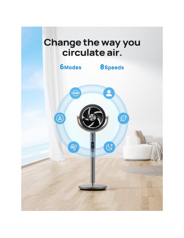 Ventilador Dreo PolyFan 513S 109 cm Oscilante Inteligente