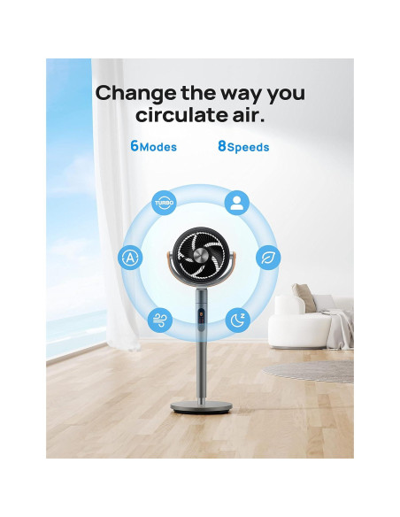 Ventilador Dreo PolyFan 513S 109 cm Oscilante Inteligente