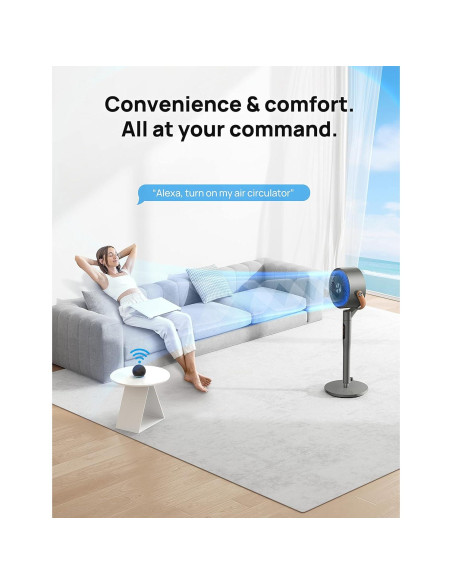 Ventilador Dreo PolyFan 513S 109 cm Oscilante Inteligente