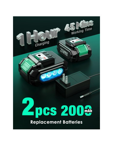 Aspiradora de Hojas KIMO Inalámbrica 4 en 1 20000RPM