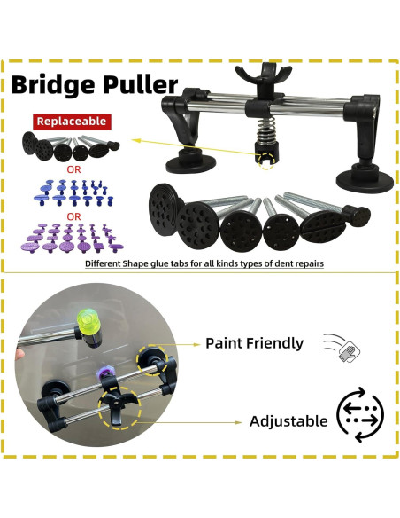 Kit de herramientas Chymogul ZL108 para reparación de abolladuras
