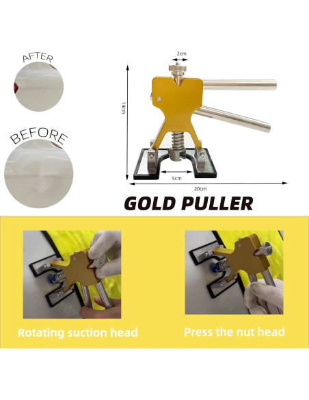 Kit de herramientas Chymogul ZL108 para reparación de abolladuras
