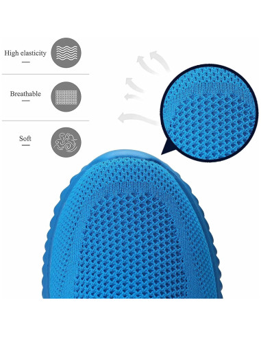 Zapatillas de Correr Hombre Socviis Slip On Ligeras Azul