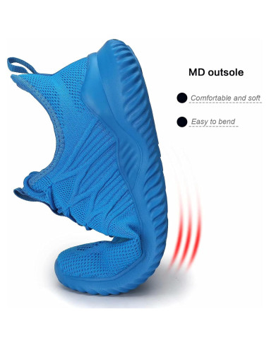 Zapatillas de Correr Hombre Socviis Slip On Ligeras Azul