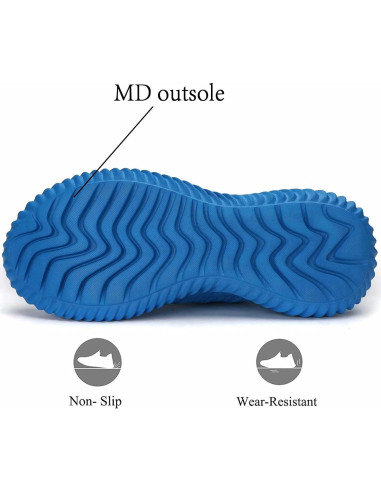 Zapatillas de Correr Hombre Socviis Slip On Ligeras Azul