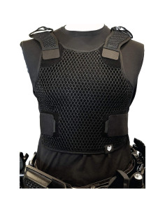 Chaleco de Ventilación Ajustable MILITAUR - Negro Grande 2