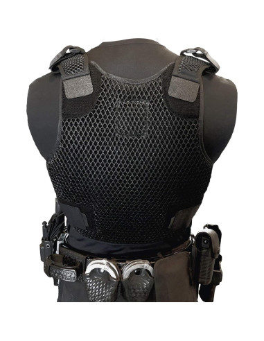 Chaleco de Ventilación Ajustable MILITAUR - Negro Grande