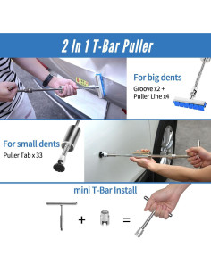 Kit Reparación Abolladuras Coche Super PDR MPT-YK0103 2