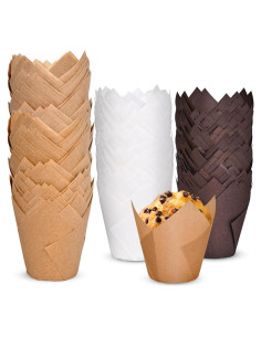 120 Forros de Cupcake Tulipán Neyimqr Papel Pergamino