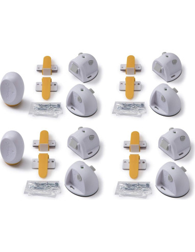 Sistema de Cerradura Magnética Adhesiva Safety 1st - 8 Cerraduras