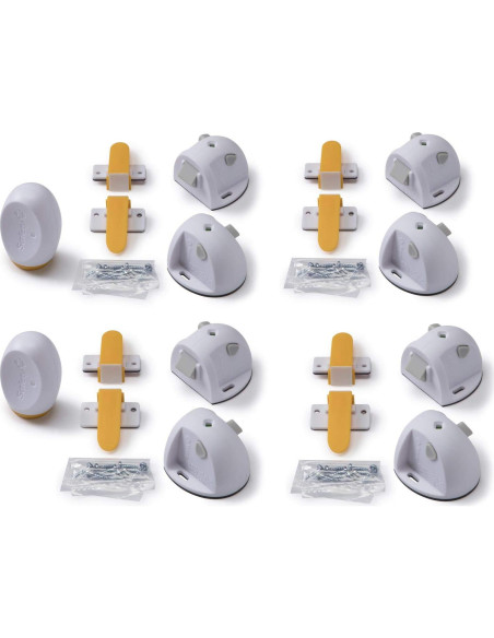 Sistema de Cerradura Magnética Adhesiva Safety 1st - 8 Cerraduras