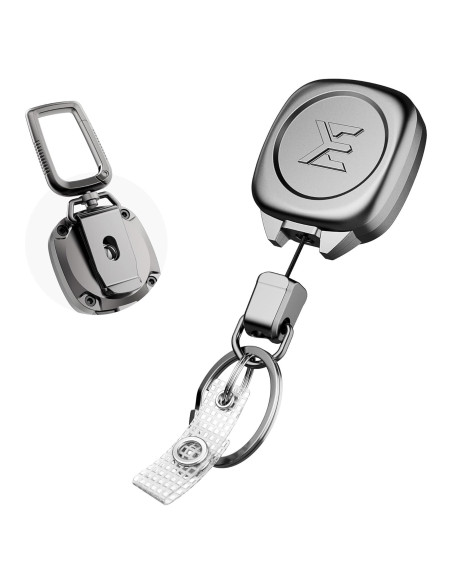 Soporte Retráctil ELV para Llaves e Identificaciones - Metal