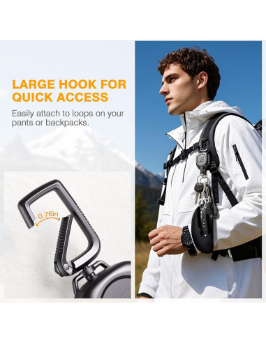 Soporte Retráctil ELV para Llaves e Identificaciones - Metal