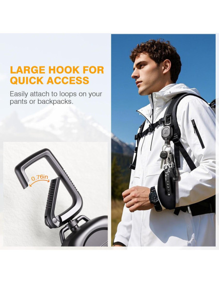 Soporte Retráctil ELV para Llaves e Identificaciones - Metal