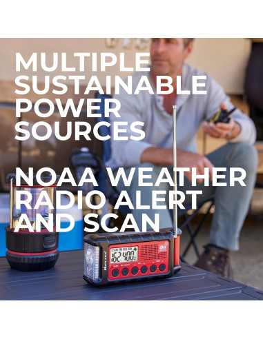 Radio Meteorológica de Emergencia Midland ER310 - SOS, Linterna