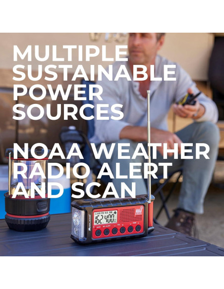 Radio Meteorológica de Emergencia Midland ER310 - SOS, Linterna