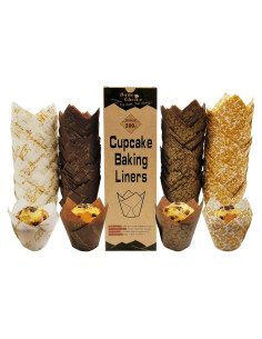 Forros para Cupcakes Tulipán Bake Choice 200 Piezas Estándar