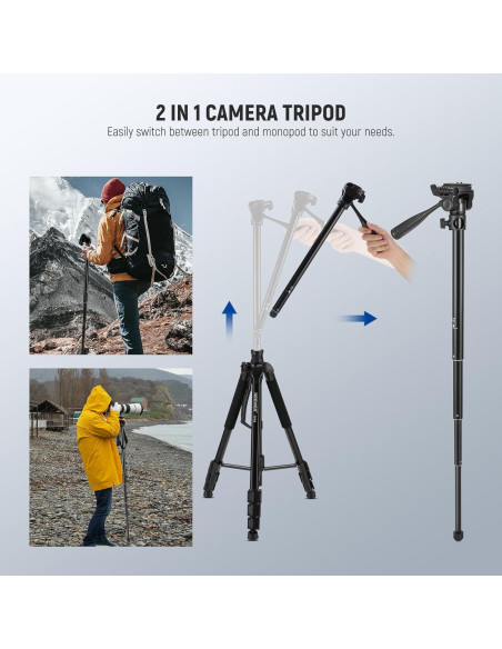 Trípode NEEWER TP05 para Video y Fotografía 7.98 kg
