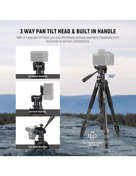 Trípode NEEWER TP05 para Video y Fotografía 7.98 kg
