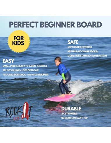Tabla de Surf Rock-It BABY JESÚS 182.88 cm Soft Top