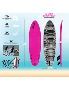 Tabla de Surf Rock-It BABY JESÚS 182.88 cm Soft Top 2
