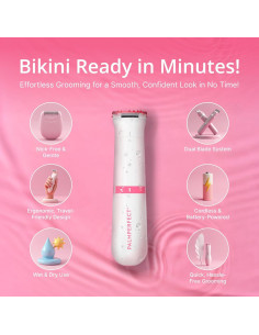 Recortadora Eléctrica de Bikini Clio PALMPERFECT - Uso Húmedo/Seco 2