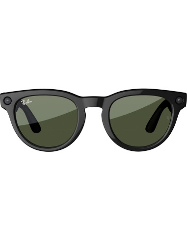 Gafas Meta Ray-Ban Headliner Negro Brillante Verde G15