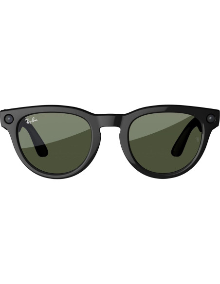 Gafas Meta Ray-Ban Headliner Negro Brillante Verde G15