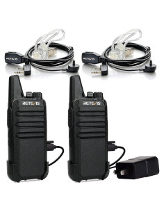 Walkie Talkie Retevis RT22 Mini Radio 2 vías Recargable