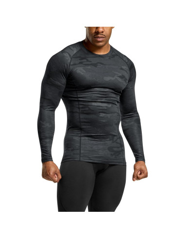 Camiseta de Compresión ATHLIO Manga Larga UPF 50+ Hombre