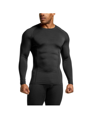 Camiseta de Compresión ATHLIO Manga Larga UPF 50+ Hombre