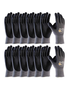 Guantes de Trabajo MaxiFlex 34-874 Nitrilo Mediano 12 Pares