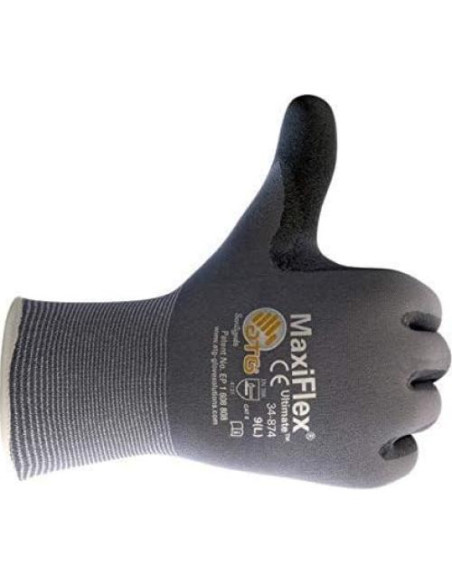 Guantes de Trabajo MaxiFlex 34-874 Nitrilo Mediano 12 Pares