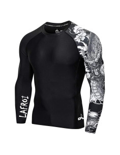 Camiseta de Compresión LAFROI Manga Larga UPF 50+ Hombre