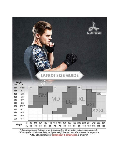 Camiseta LAFROI Hombre Manga Larga UPF 50+ Compresión