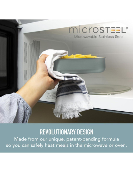 Fiambrera Bentgo MicroSteel a Prueba de Fugas 1200 mL Aqua